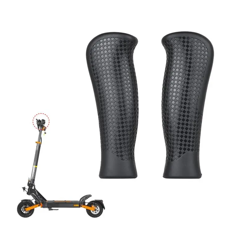 1 Pair LYG2084 Electric Scooter Bike Silicone Handlebar Gloves For Kukirin G2 Pro/Max/Master(Black)