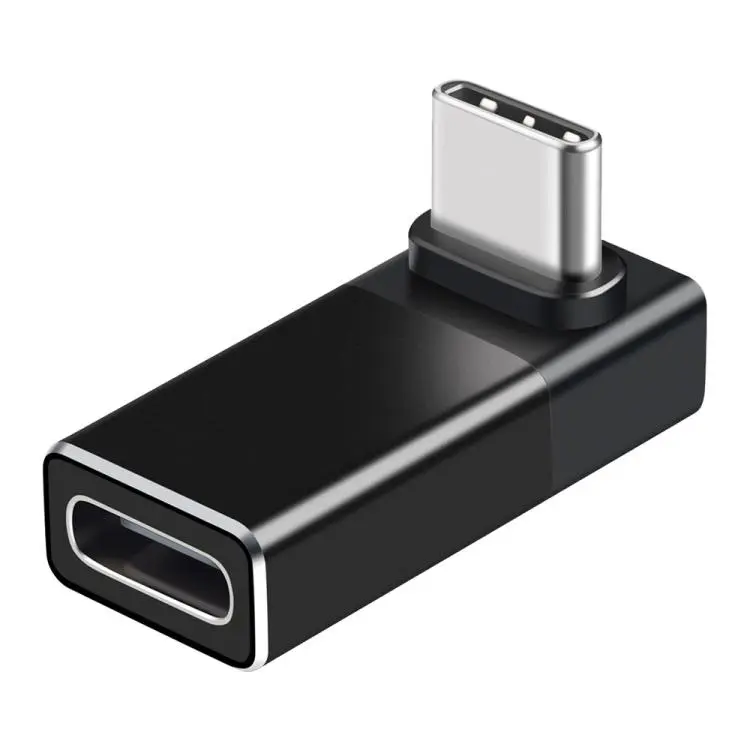 1 Pcs ENKAY ENK-AT133 USB C 90 Degree Adapter 40Gbps USB4 Thunderbolt 4 / 3 Extension Converter(Black)