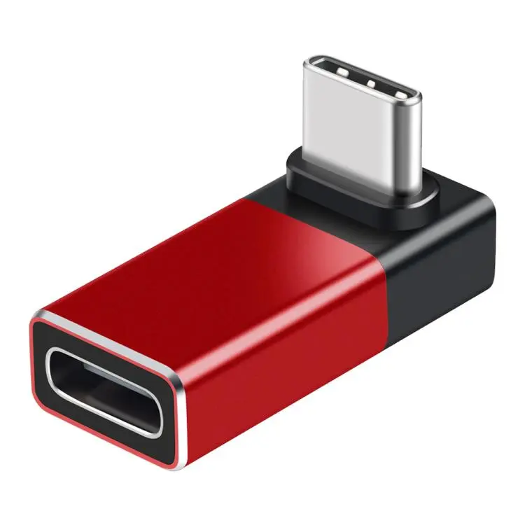 1 Pcs ENKAY ENK-AT133 USB C 90 Degree Adapter 40Gbps USB4 Thunderbolt 4 / 3 Extension Converter(Red)