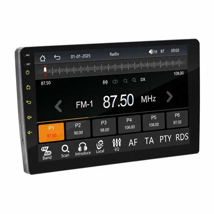 10 inch+AHD Double-DIN Car MP5 Player Wireless CarPlay/Android Auto Bluetooth HD Display(Black Red)