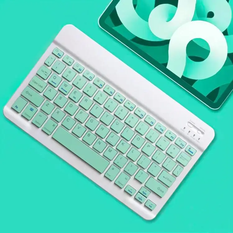 10 inch Tablet Wireless BT Keyboard with 12 Function Keys(Green)