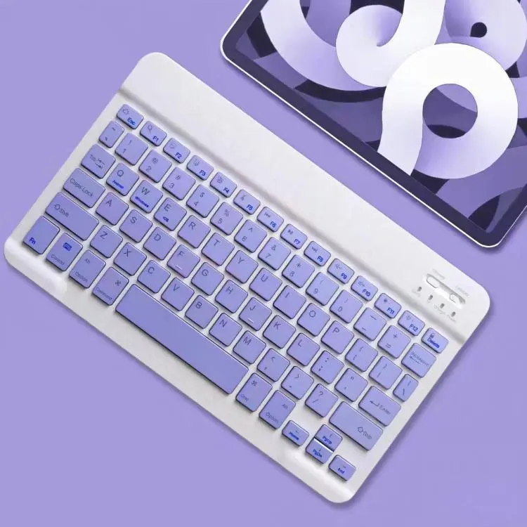 10 inch Tablet Wireless BT Keyboard with 12 Function Keys(Purple)