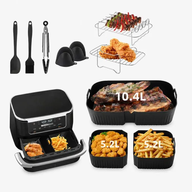 10 Pcs Accessories Kit For Ninja AF500 AF500EU FlexBasket 10.4L MegaZone