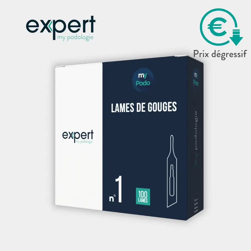 100 Lames de gouges stériles - Expert by My Podologie