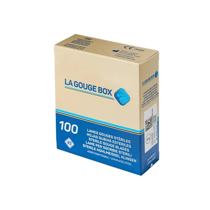 100 Lames de gouges stériles - La Gouge Box