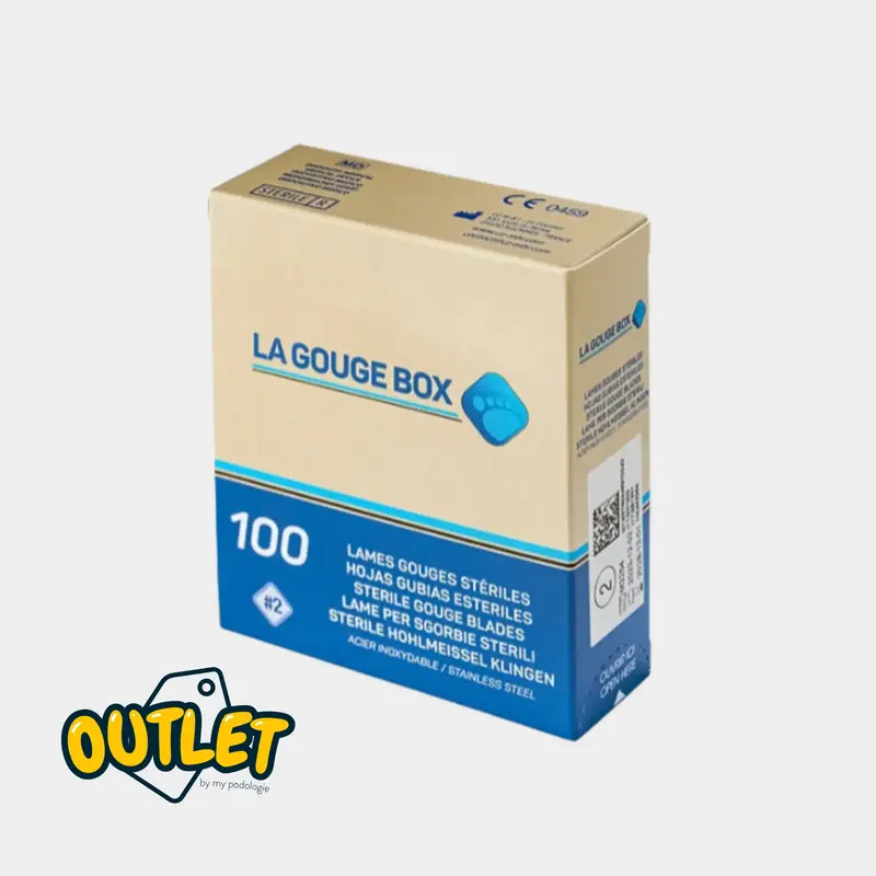 100 Lames de gouges stériles - Taille N 8 - La Gouge Box // Date dépassée