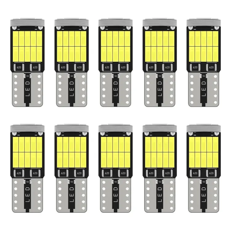 10pcs T10 4014-26SMD Car Bright Lights LED Clearance Light Lamp Reading Light (White Light)