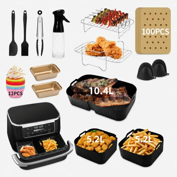 15 Pcs Deluxe Accessories Kit For Ninja AF500 AF500EU FlexBasket 10.4L MegaZone