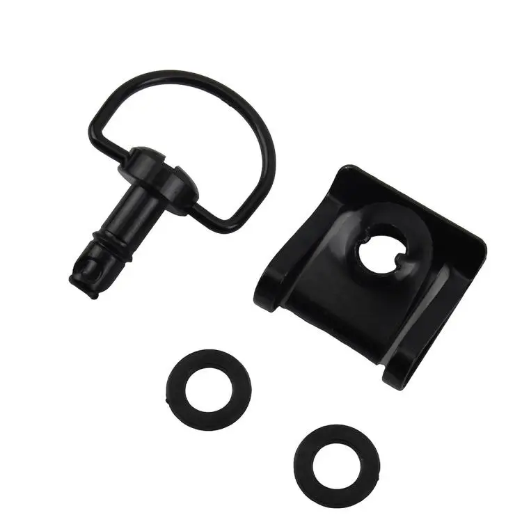 17mm Motorcycle Quick Release Screws FRP 1/4 D-ring Turn Race Fairing Fastener(Black)
