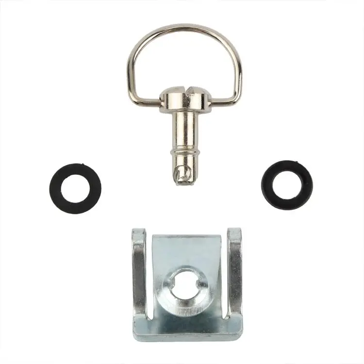 17mm Motorcycle Quick Release Screws FRP 1/4 D-ring Turn Race Fairing Fastener(Silver)