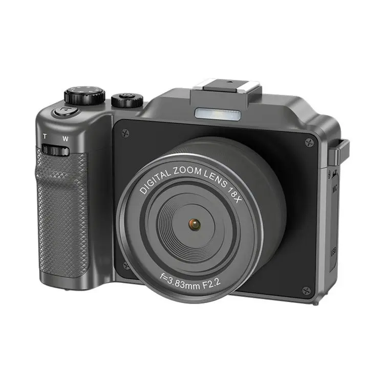 18X Zoom 8K Digital Camera for Vlogging with WiFi Dual Lens 80MP Autofocus Camera for Teens Students(Black)