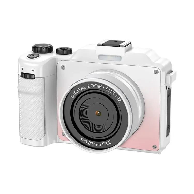18X Zoom 8K Digital Camera for Vlogging with WiFi Dual Lens 80MP Autofocus Camera for Teens Students(White)