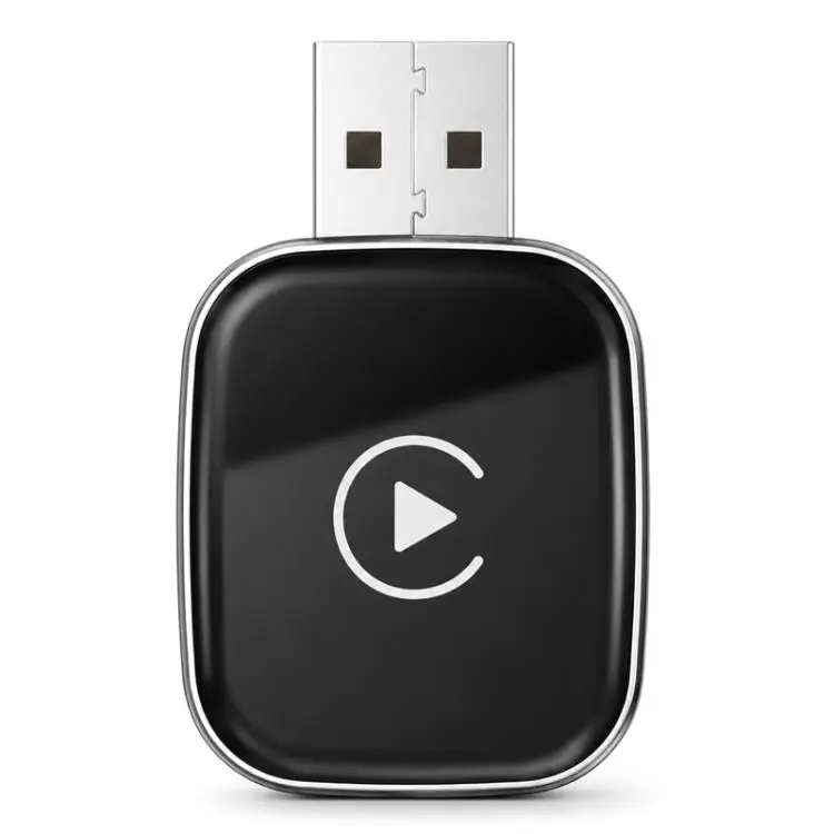 2 in 1 Car mini Smart Box Bluetooth5.4+WiFi6 Wireless Android Auto CarPlay Adapter(Black)