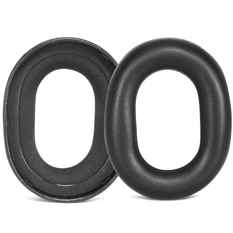 2 PCS For Plantronics Poly Voyager Surround 80 UC Ear Pads(Black Protein Leather)