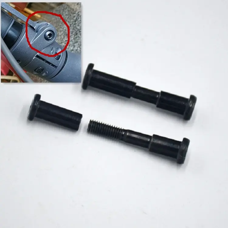 2 PCS For Xiaomi Mijia M365 Electric Scooter Fold Part Inner Hexagon Lock Screws(Black)