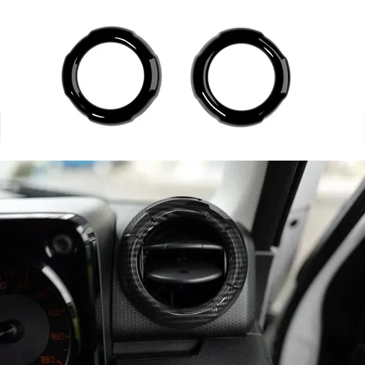 2 PCS/Pack Car Air Conditioner Side Decorative Sticker for Suzuki Jimny 2019-2025(Black)