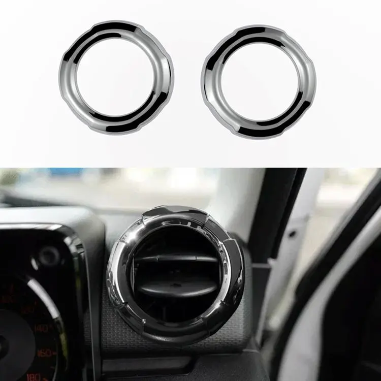 2 PCS/Pack Car Air Conditioner Side Decorative Sticker for Suzuki Jimny 2019-2025(Electroplated Mirror Surface)