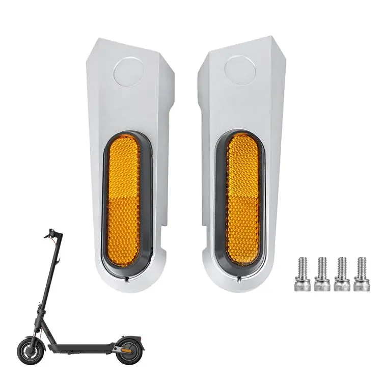 2 PCS/Pack LYP4093 Electric Scooter Decorative Side Cover For Xiaomi MI5 Pro(White Yellow)