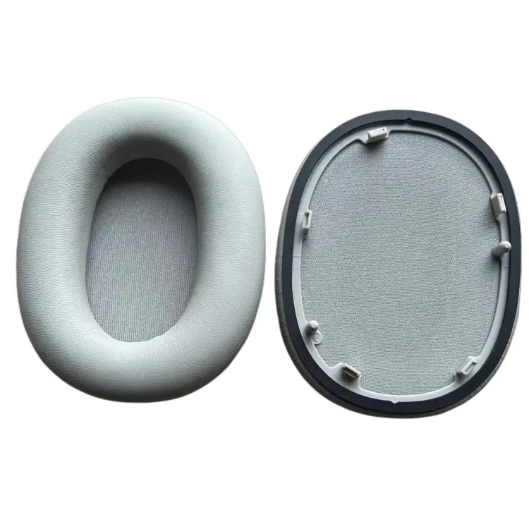 2 PCS/Pack Replacement Ear Pads For Sony WH-1000XM6 Headphones Soft Cushion Repair Parts Lambskin Leather Silver