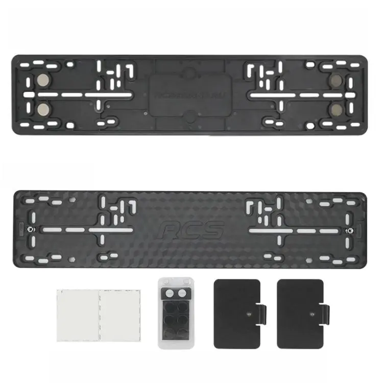 2 PCS/Set Magnetic European Standard License Plate Frame ABS Plastic Euro Car Number Plate Holder