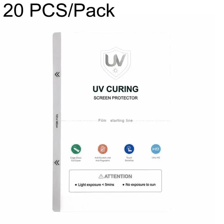 20 PCS/Pack ZWX Full-Coverage Curved Silicone Matte UV-Cured Film for Film Cutting Machines