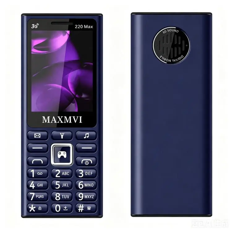 220 Max 3G Key Phone, 3600mAh Battery, 2.4 inch, SOS, 24 Keys, Dual SIM, Network