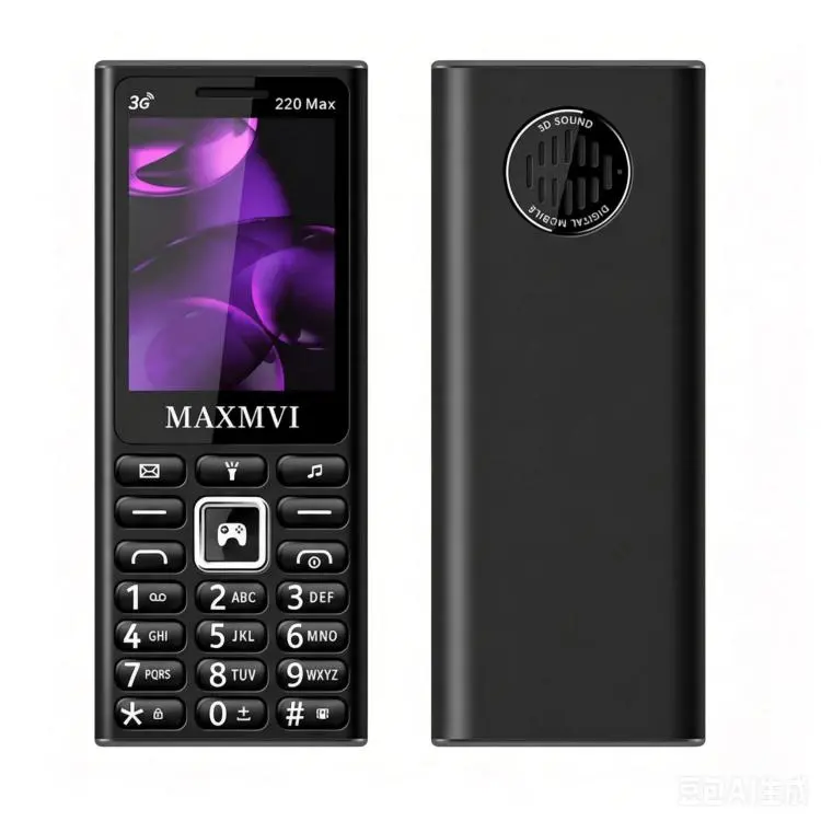 220 Max 3G Key Phone, 3600mAh Battery, 2.4 inch, SOS, 24 Keys, Dual SIM, Network