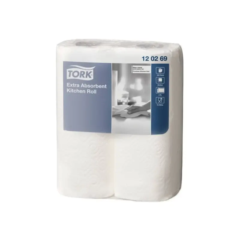 24 Rouleaux Essuie-tout - 64F - 2 plis - Extra Absorbant - TORK