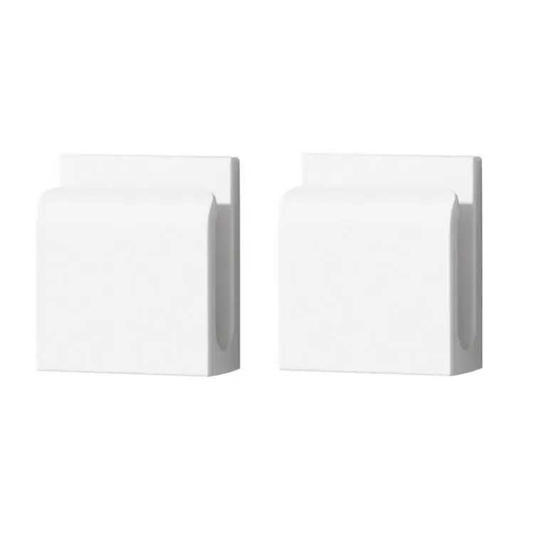 2pcs Charger Holder Phone Charging Cable Clip Plug Hook Organizer(White)