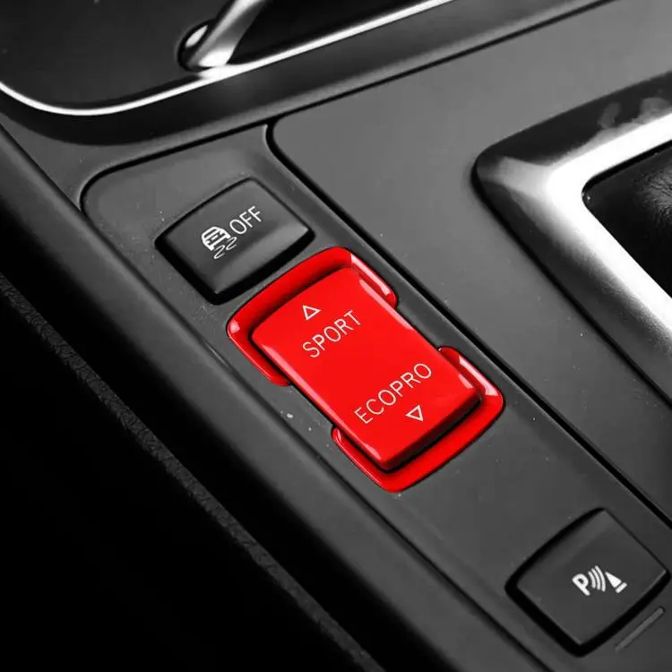 2pcs /Set Gear Mode Switch Button Box For BMW 1 Series F20 F21 / 2 Series F22 F23 / 3 Series F30 F31 F34 / 4 Series F32 F33 F36(Red)