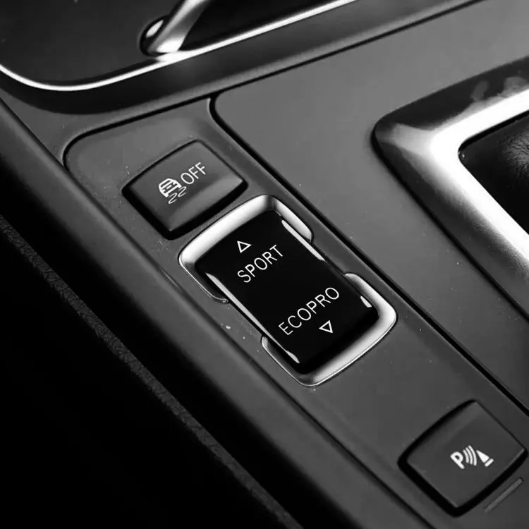 2pcs /Set Gear Mode Switch Button Box For BMW 1 Series F20 F21 / 2 Series F22 F23 / 3 Series F30 F31 F34 / 4 Series F32 F33 F36(Silver)