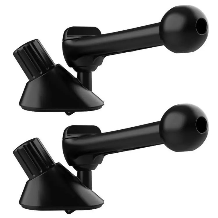 2pcs Snail-Shaped Mount Base Car Air Vent Phone Mount Accessories(Black)