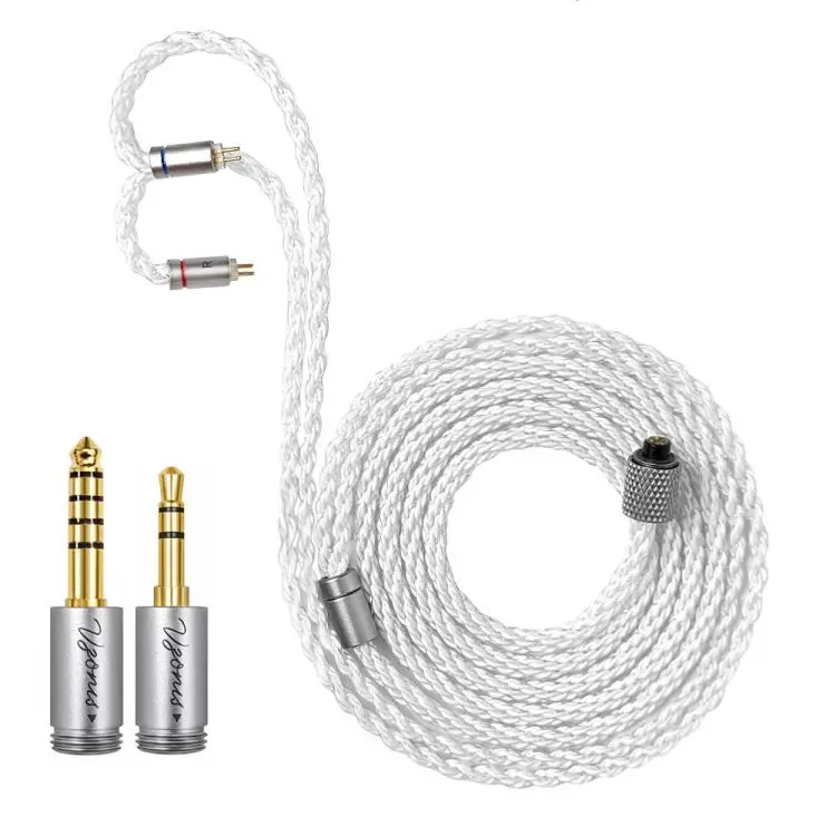 3.5mm+4.4mm Upgraded Dual-Pin Headphone Cable With Single-Crystal Copper, Length