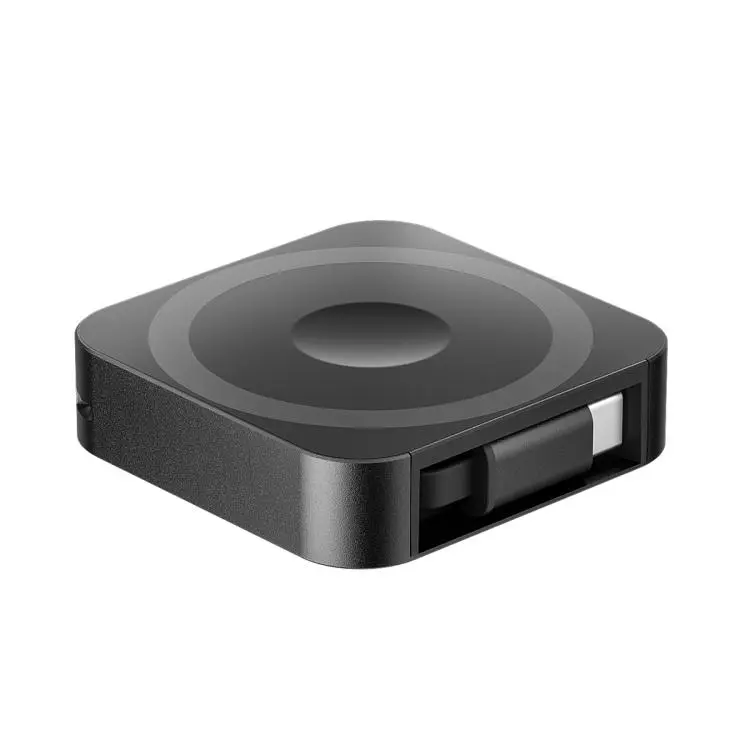 3 in 1 Magnetic 15W Wireless Charger with Retractable Type-C Cable(Black)