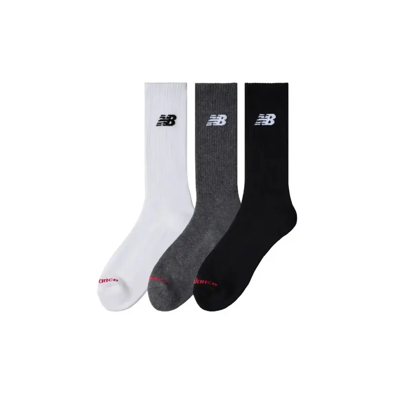 3 paires de chaussettes - blanc / gris / noir - New Balance