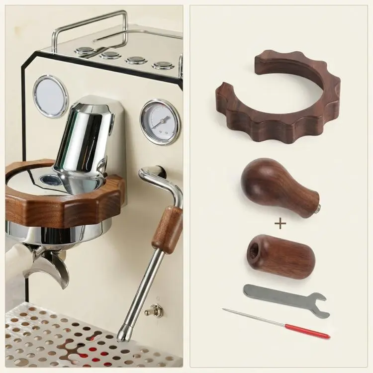 3-Piece Set For Gemilai 3006/3145/3145B Espresso Machine Walnut Wood Modification Accessories
