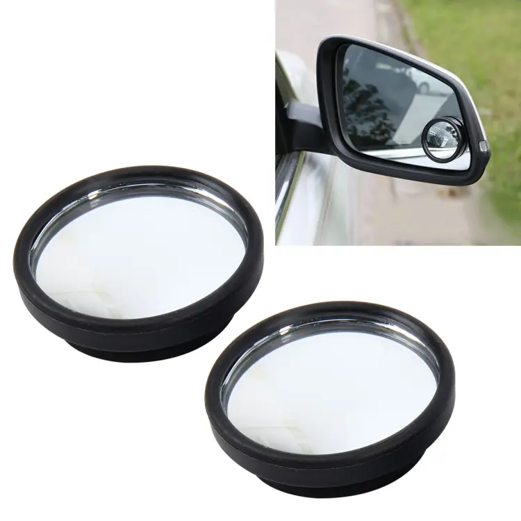 3R-061 2 PCS Car Truck Blind Spot Rear View Wide Angle Mirror Blind Spot Mirror Blind Spot and Round Mirror, Size