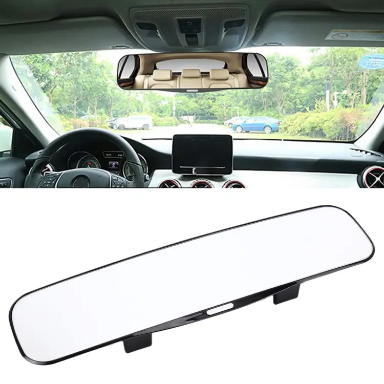 3R-331 Car Truck Interior Rear View Blind Spot Adjustable Wide Angle Curved Mirror, Size