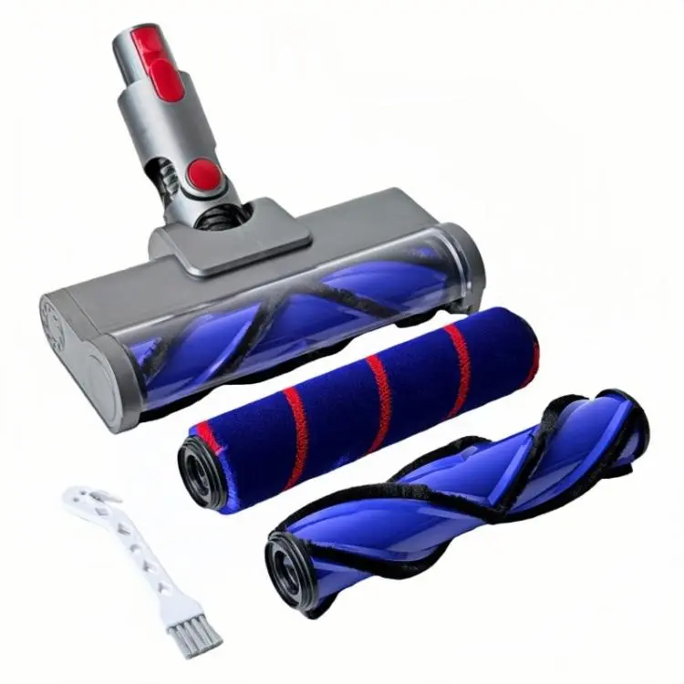 4 In 1 Set Cleaner Head For Dyson V7 V8 V10 V11 V15 Anti-Tangle V-Shaped Brush & Soft Roller Kit