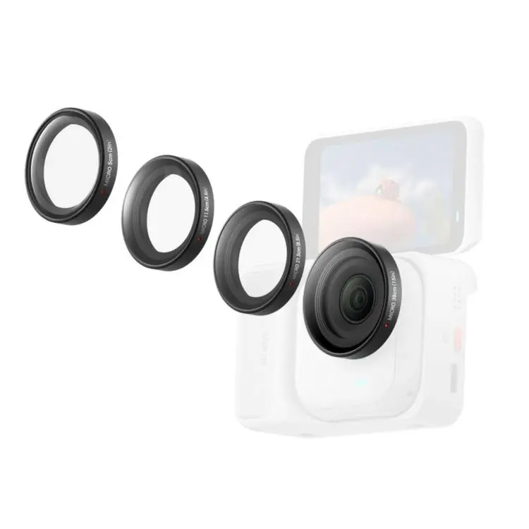 4 PCS For Insta360 GO Ultra Original Micro Lens Kit, 5cm+11.6cm+21.5cm+38cm