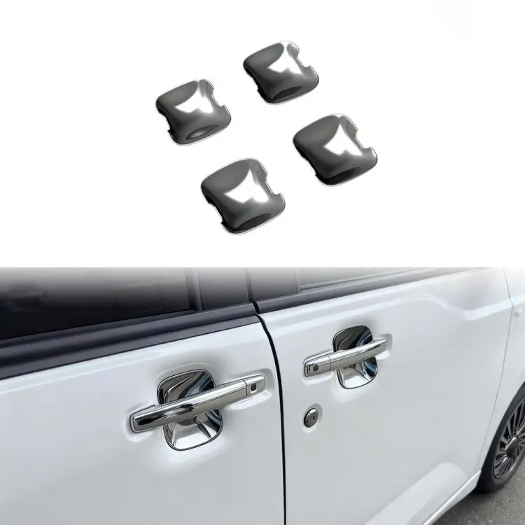 4 PCS/Pack Car Anti-Scratch Exterior Door Handle Cup Trim for Nissan Roox 2026(Electroplated Mirror Surface)