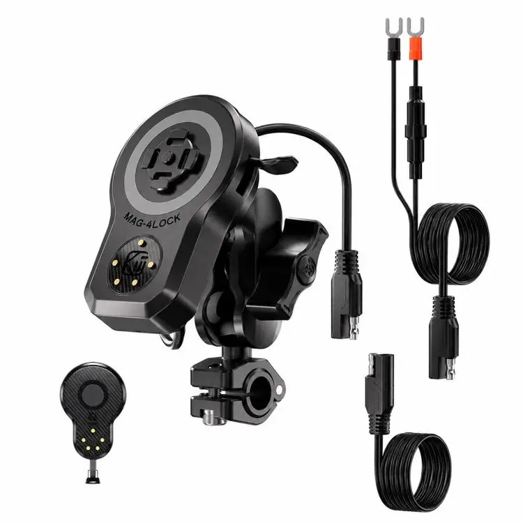 45W Motorcycle 360-degree Rotating Magnetic Phone Wireless Charger Holder, Type