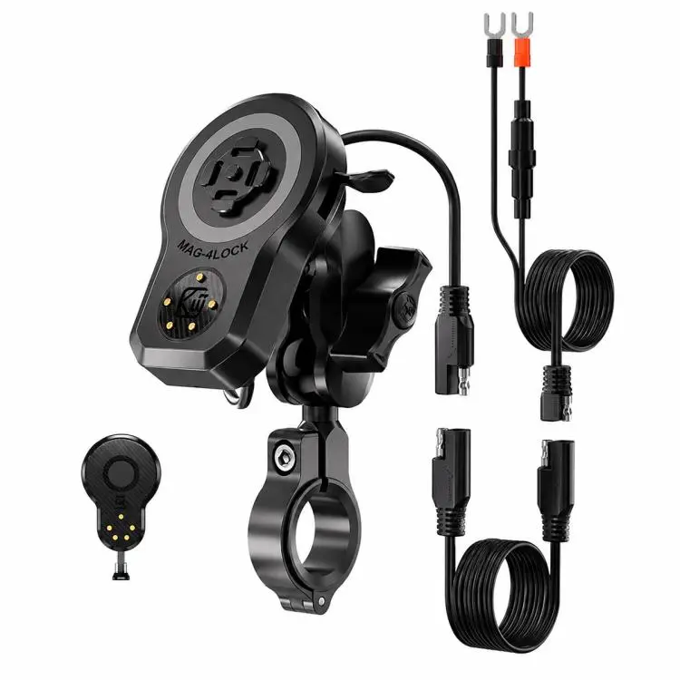 45W Motorcycle 360-degree Rotating Magnetic Phone Wireless Charger Holder, Type
