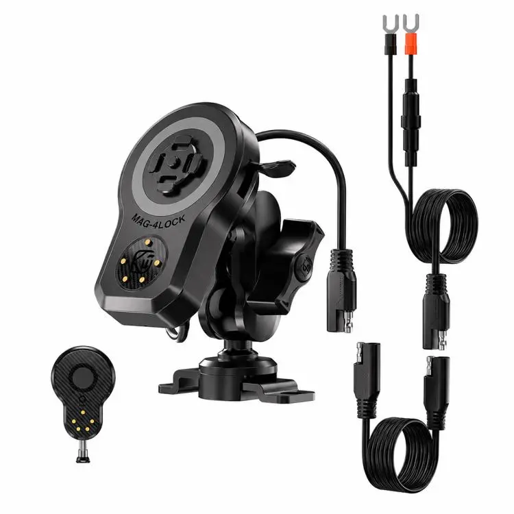 45W Motorcycle 360-degree Rotating Magnetic Phone Wireless Charger Holder, Type