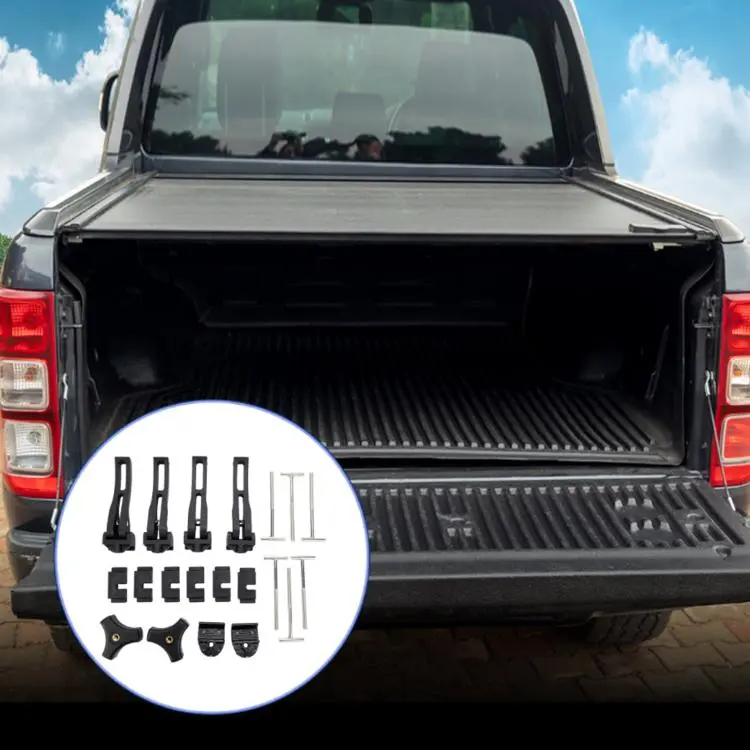 4pcs /Set Pickup Truck Bed Cover T-type Three-fold Fixing Clamp Bolt Fastener Accessories
