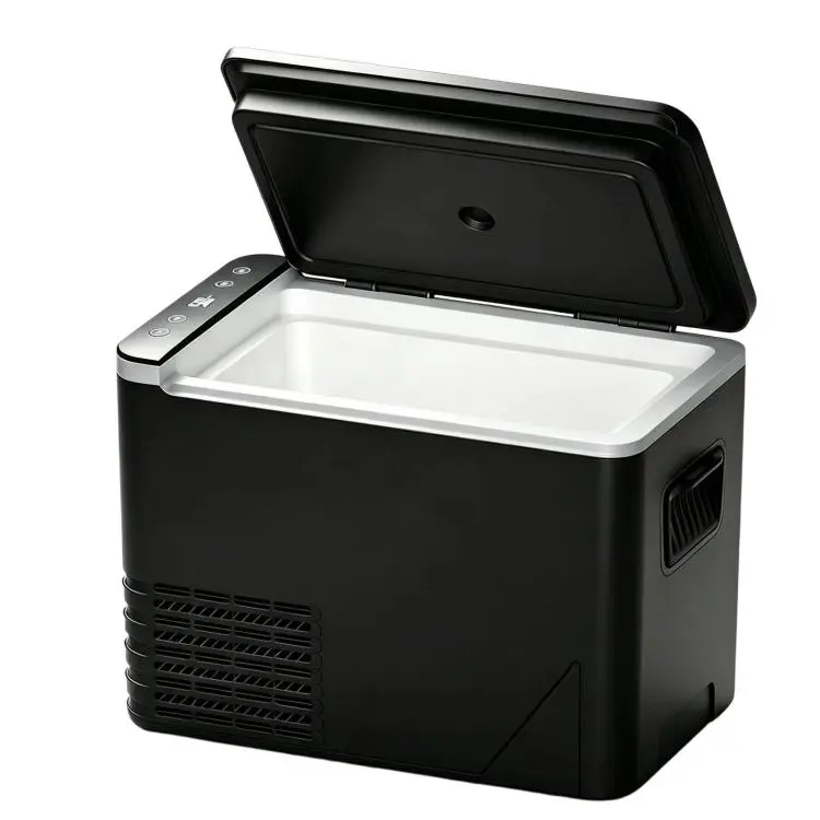 5.6L Compressor Cooling Car Fridge Large Capacity Silent Vehicle Refrigerator(Black)