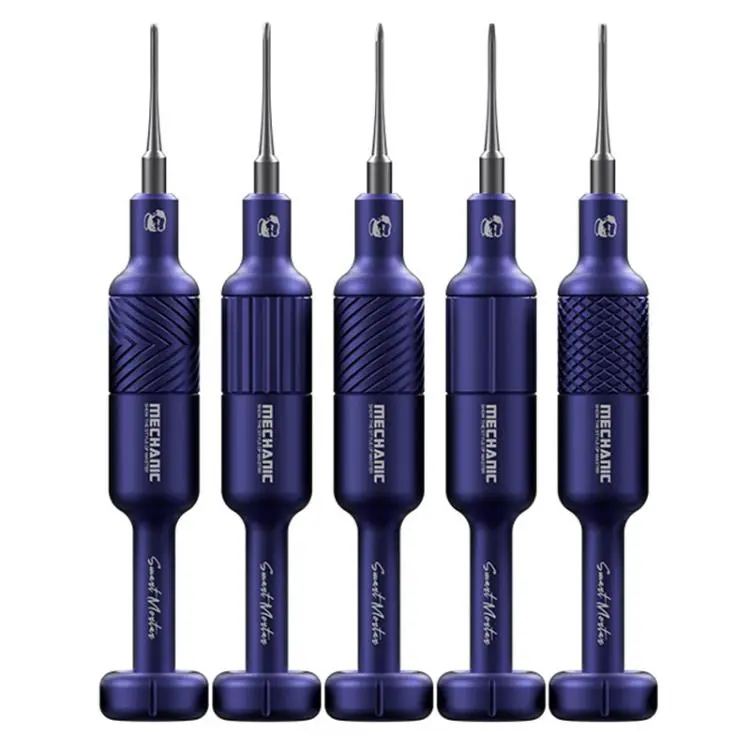 5 PCS/Pack MECHANIC Smart Mortar Magnetic Precision S2 Steel 2D Screwdriver Set