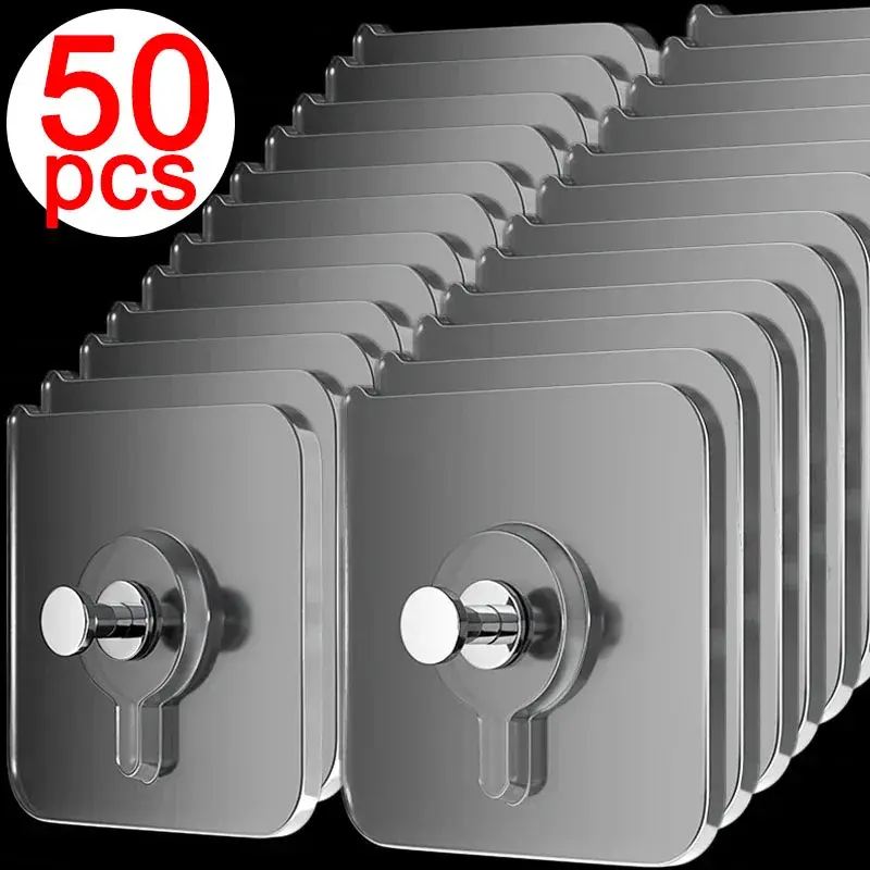 50 Clous Muraux Sans Perçage – Adhésif Ultra-Fort