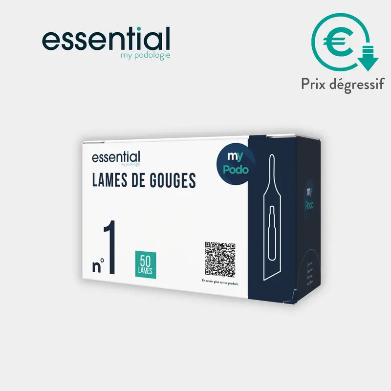50 lames de gouges stériles - Essential by My Podologie