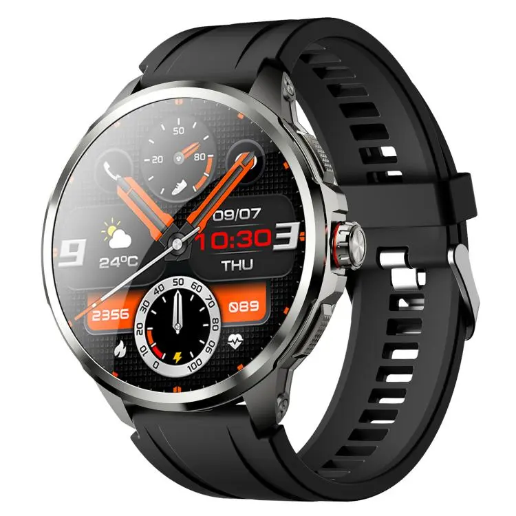 5G SIM Card Global Roaming Dual-System Outdoor Photography Smartwatch(Black 3+32G)